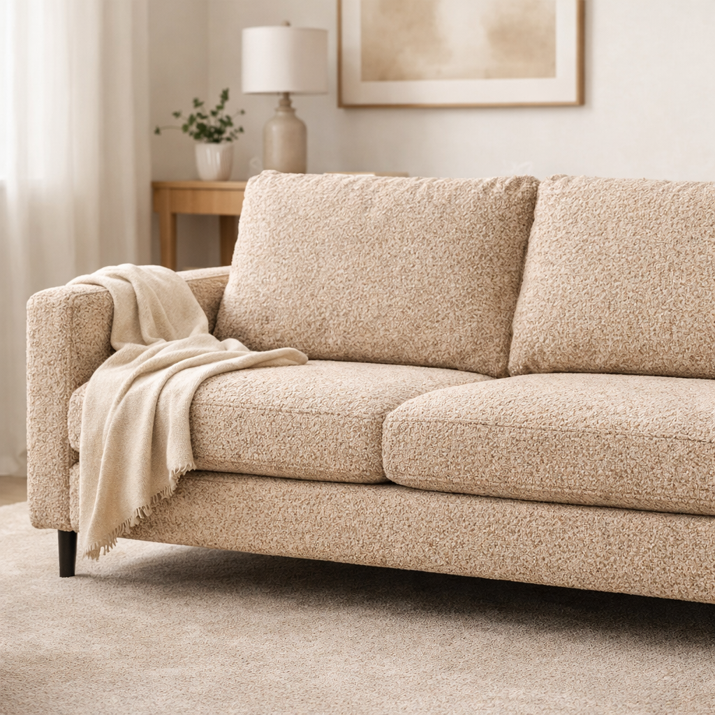 Tela Lino Paris Boucle Beige