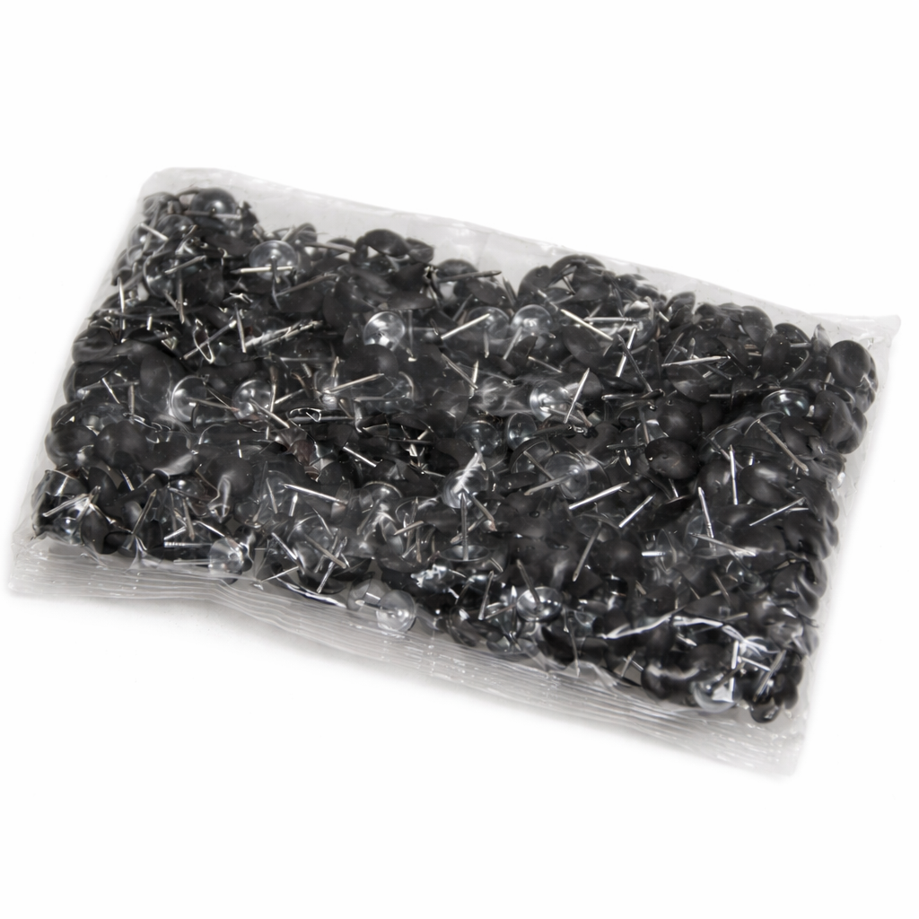 [ACC010] Clavo Tapicero 11mm Liso 500un Negro Mate