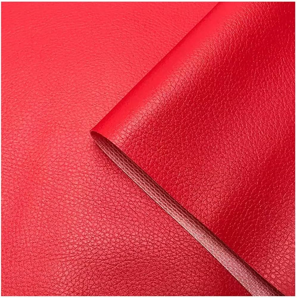 [TEL120] Cuero Sintetico PU 0.8 mm Rojo