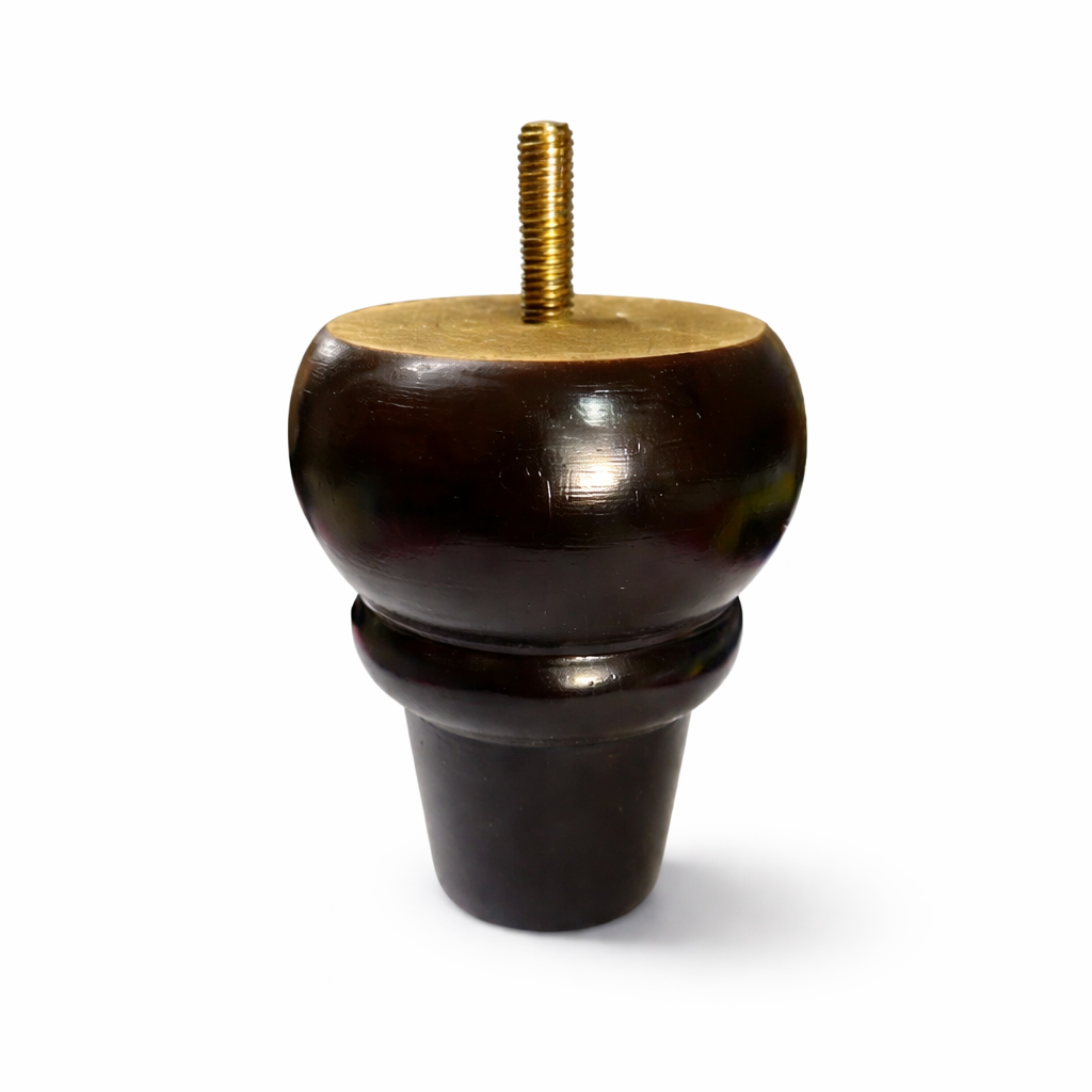 Pata Madera Normando 12cm (Café Oscuro)